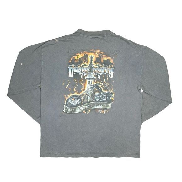 Vintage Y2K Orange County Choppers Only The Strong Survive Long Sleeve Tee - Picture 1 of 9